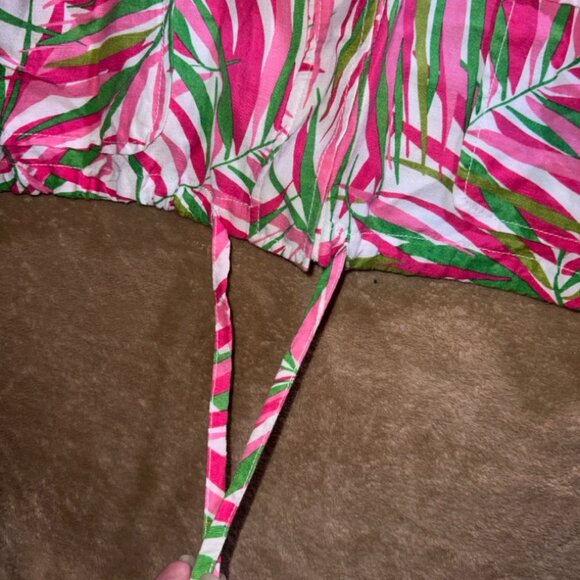 Ruby Rd Women 24‎ Pink Green Tropical Long Sleeve Roll Tab Drawstring Blazer (V) - Picture 6 of 9